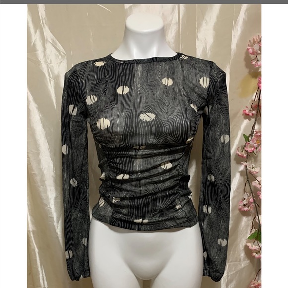 Kenneth Cole Mesh Long Sleeve Top - Picture 4 of 7